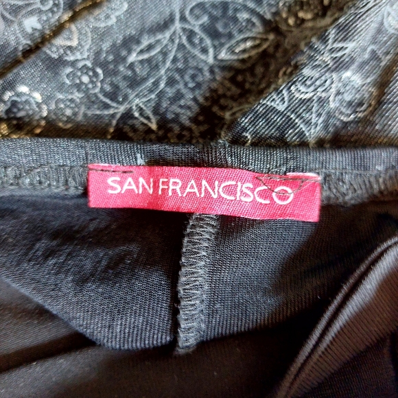 🎀2 for 50🎀 SAN FRANCISCO - midi black silver sparkling dress - Picture 7 of 7